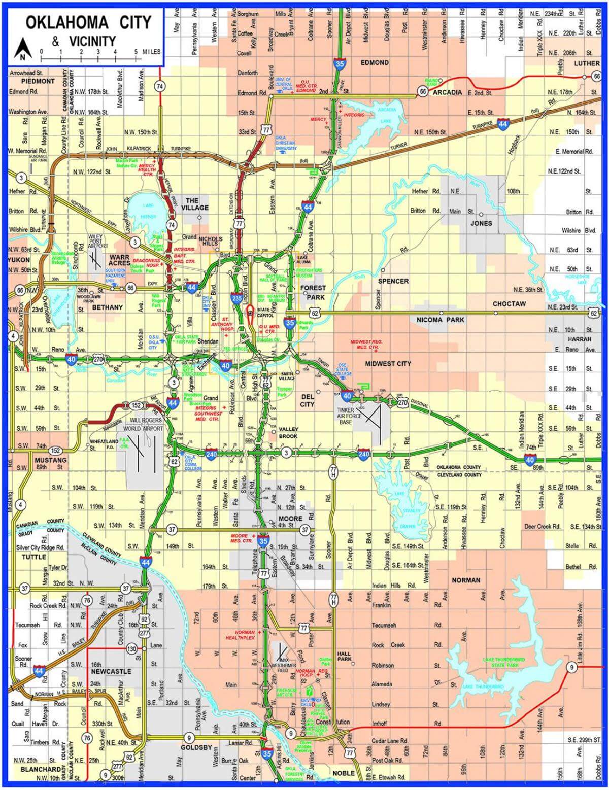 Oklahoma City Map